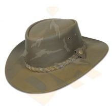 Green Nubic Leather Hat